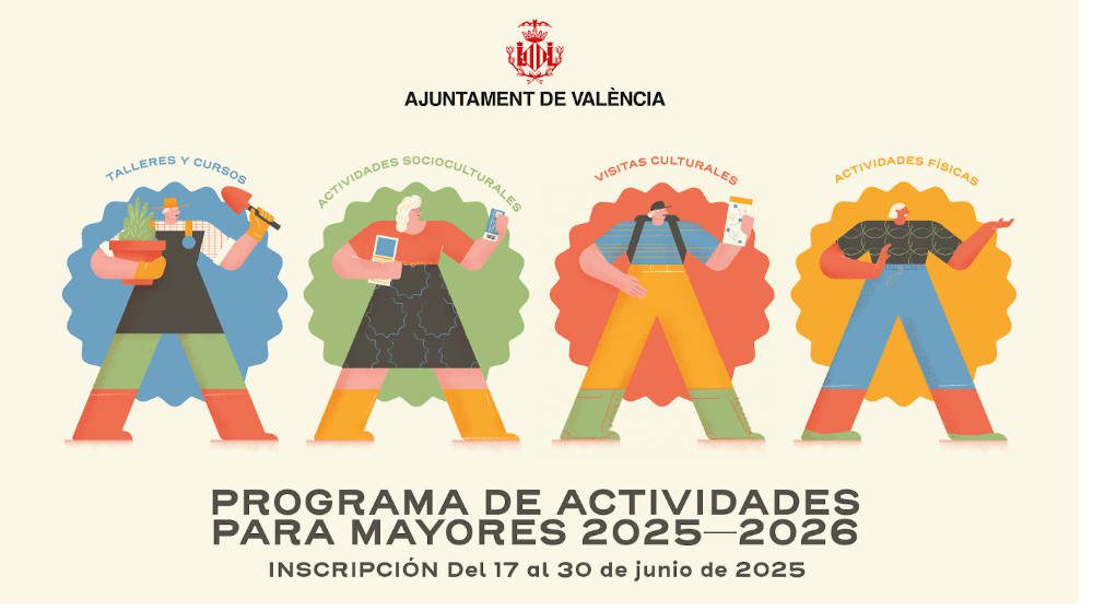 Actividades para mayores 2025 Ayuntamiento de Valencia